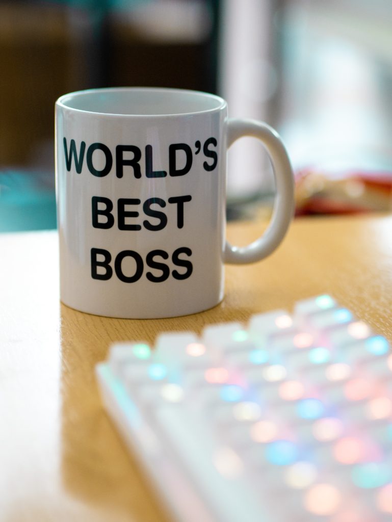 mug with world's best boss written on it