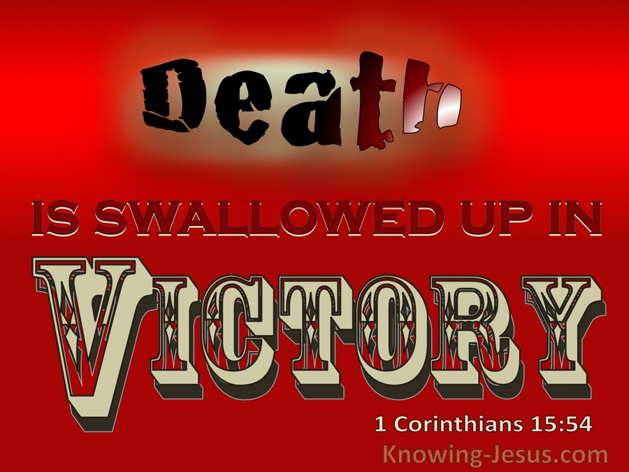 image showing death is swallowed up in victory_1 Corinthians 15:54